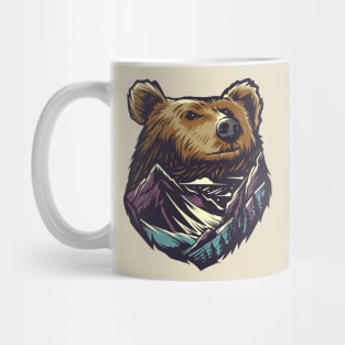 bear mountain illustration Mug